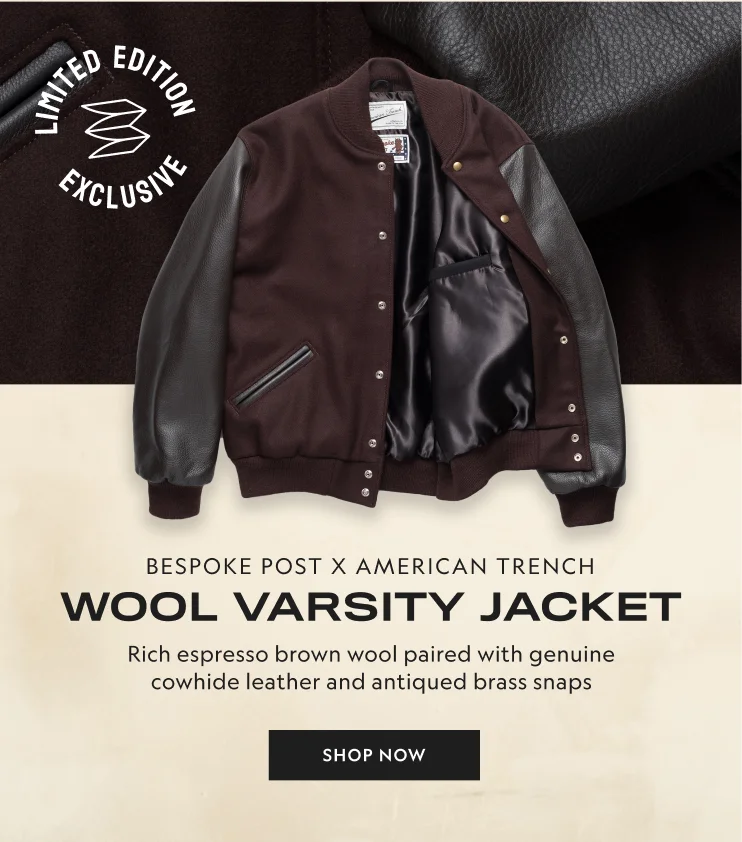 Bespoke Post x American Trench Wool Varsity Jacket