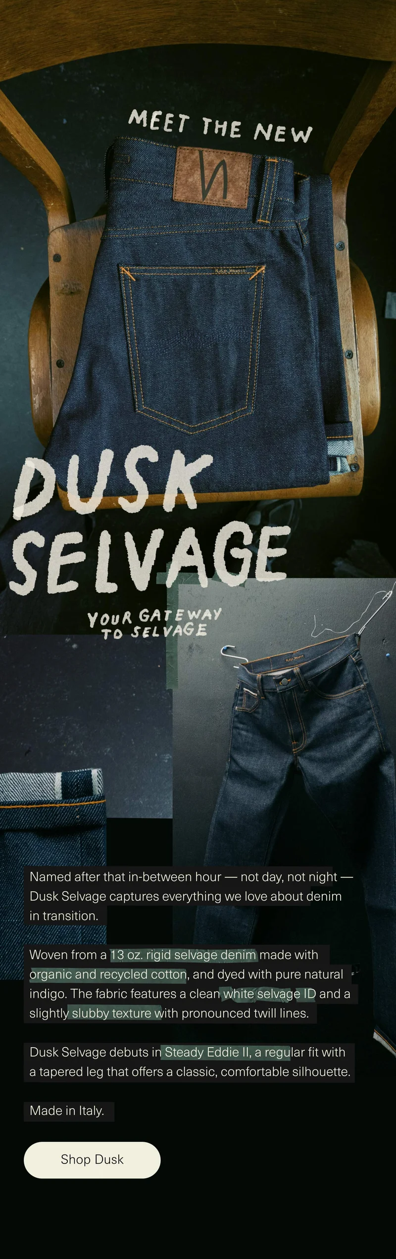 DUSK selvage