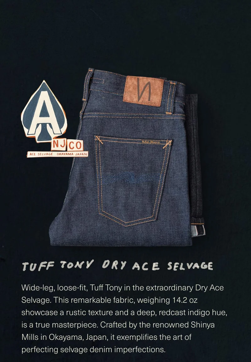 Tuff Tony Dry Ace Selvage details