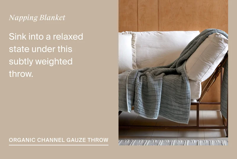 Shop Organic Channel Gauze Throw