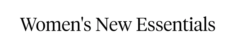 Shop Women's New Essentials