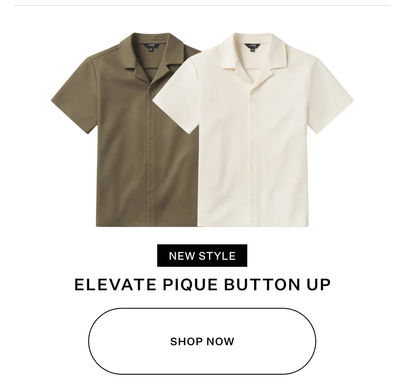 Elevate Pique Button Up