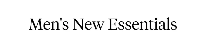 Shop Men's New Essentials
