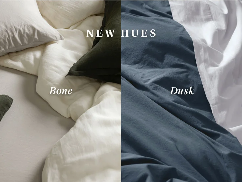 Organic Cotton Collection Now in Bone and Dusk