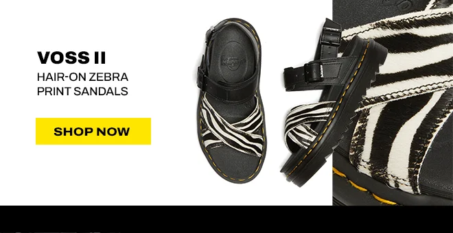 Voss II Hair-On Zebra Print Sandals