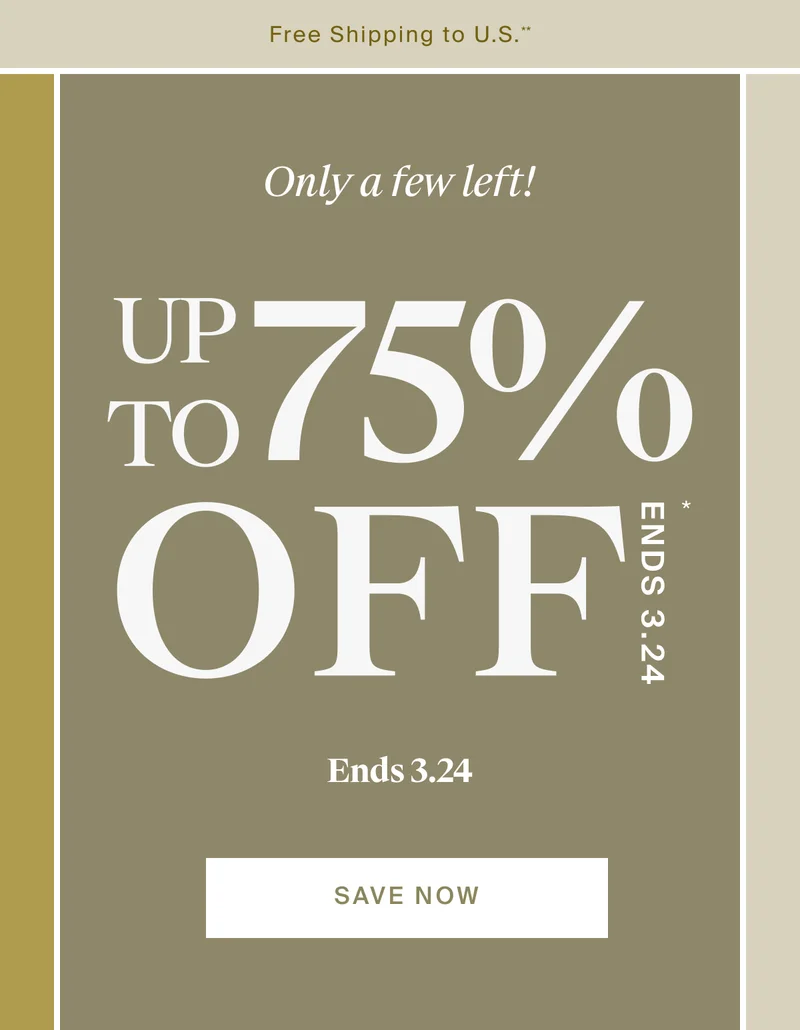 Up to 75% off sale collection. Shop sale on sale.