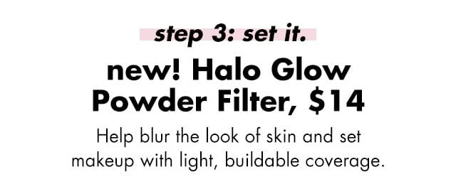 Help blur the look of skin and set makeup