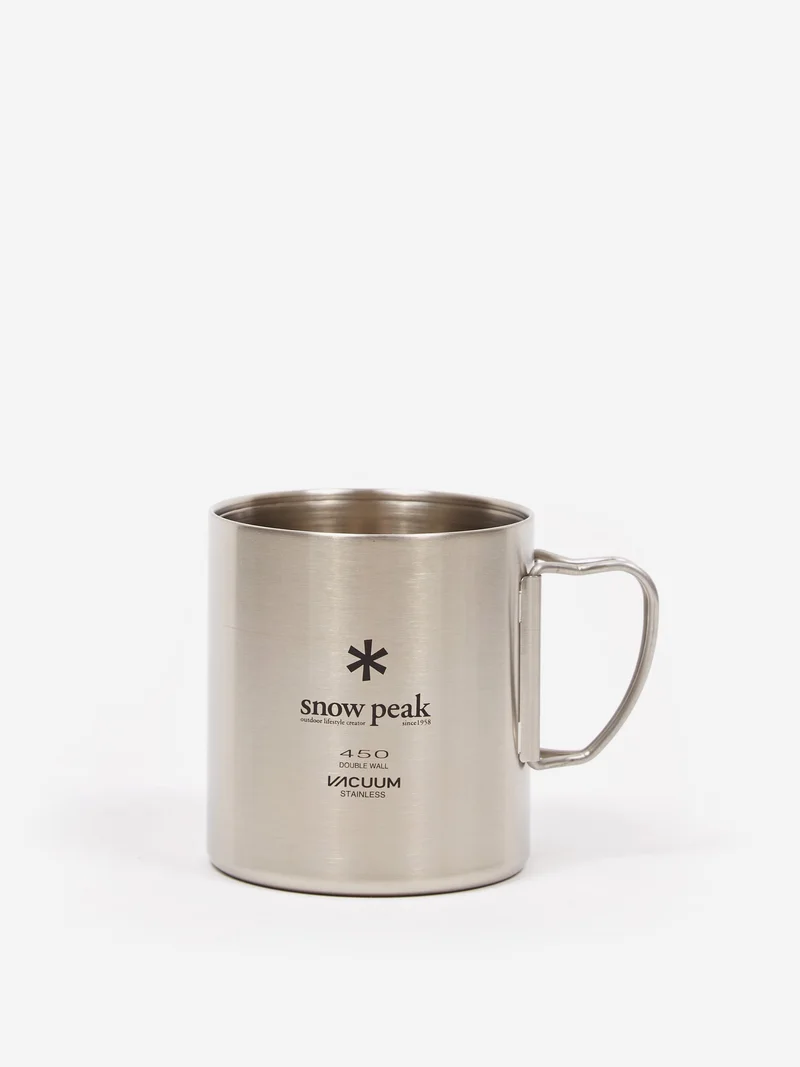 Image of Snow Peak Stainless Vacuum Double Wall 450 Mug - Silver