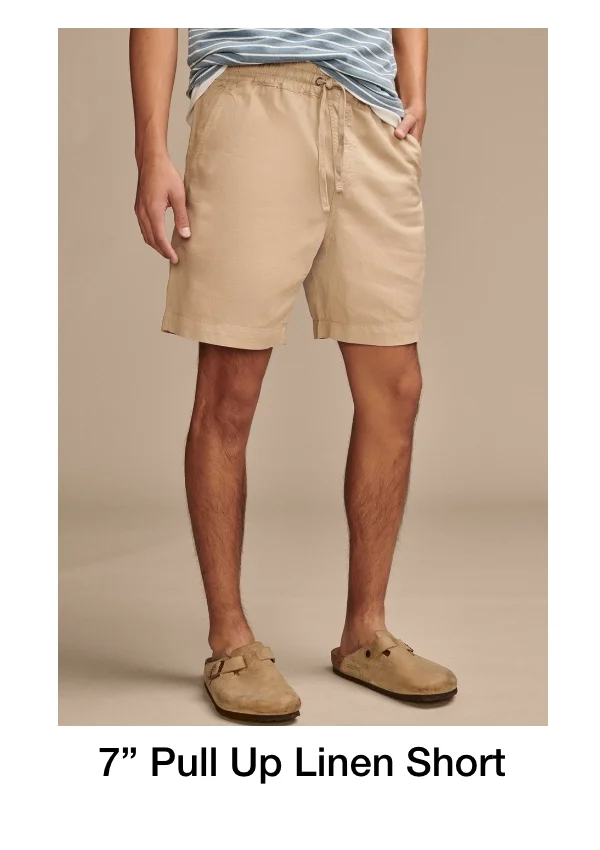 7 Pull Up Linen Short