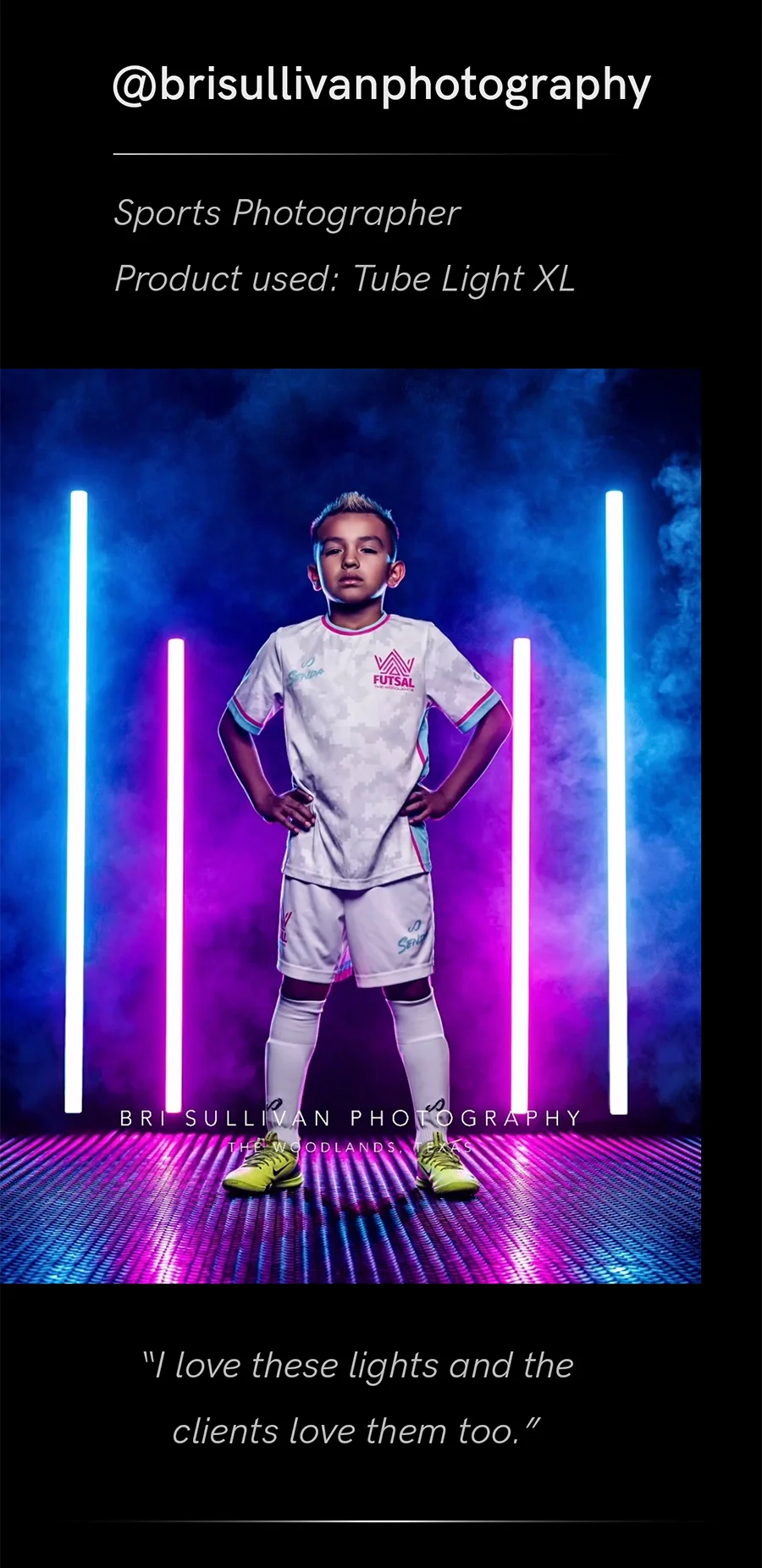 "I love these lights and the clients love them too" @brisullivanphotography