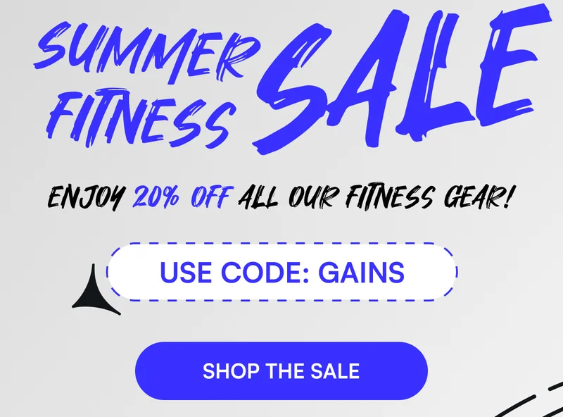 SUMMER FITNESS SALE | Enjoy 20% off all our fitness gear! USE CODE: GAINS [ SHOP THE SALE ]