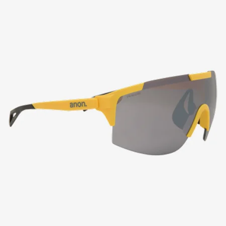 Studio shot of the Anon Winderness Sunglasses in Golden / Perceive Polar Onyx