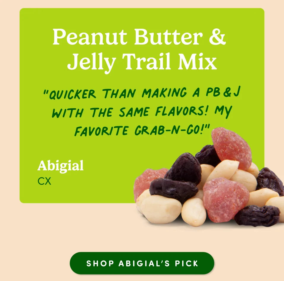 Peanut Butter & Jelly Trail Mix