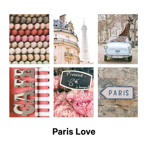Paris Love Print Set