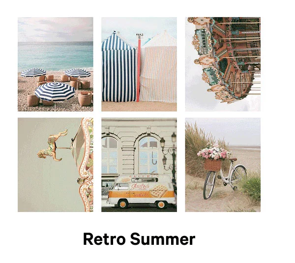 Retro Summer Print Set