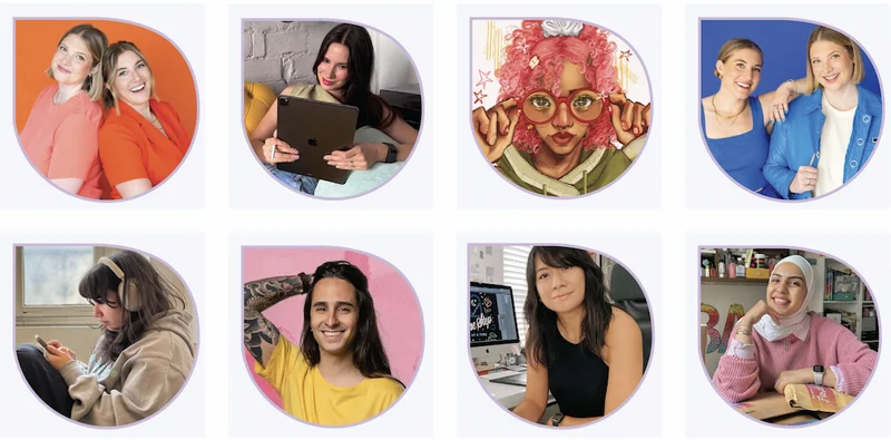 Bio pictures of eight of the Mindfulness Method 15 creators.