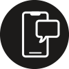 A text message pops up on a phone screen, repeatedly.