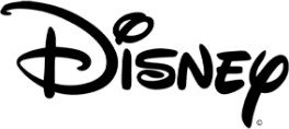 The Disney logo in the iconic Disney script font.