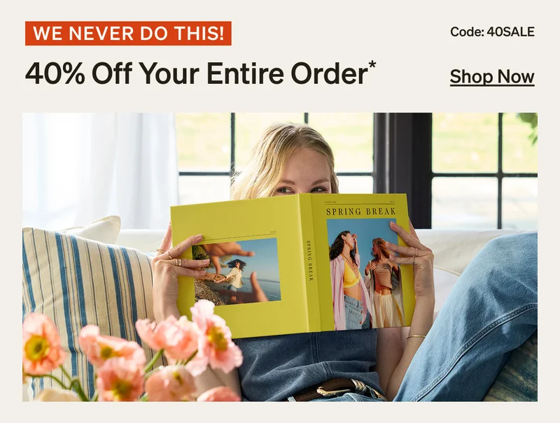 40% Off Your Entire Order