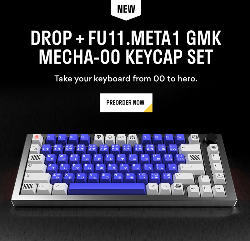 Introducing the Drop + Fu11.Meta1 GMK Mecha-00 Keycap Set
