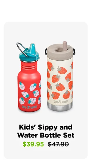 Kid's Sippy and Bottle Set - Strawberries