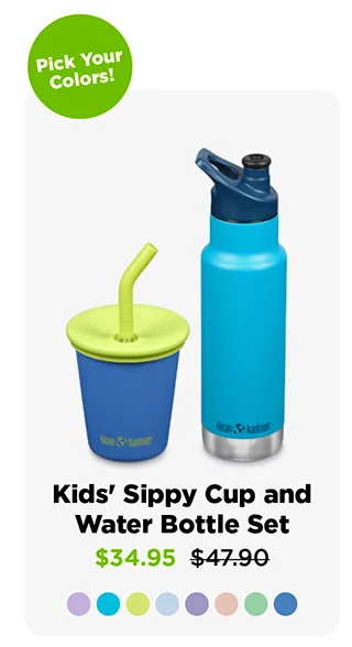 Kids' Sippy Cup and Water Bottle Set