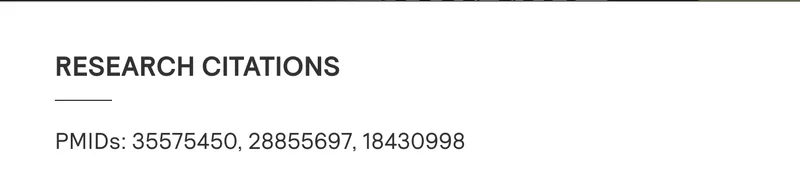 Research Citations: PMIDs: 35575450, 28855697, 18430998