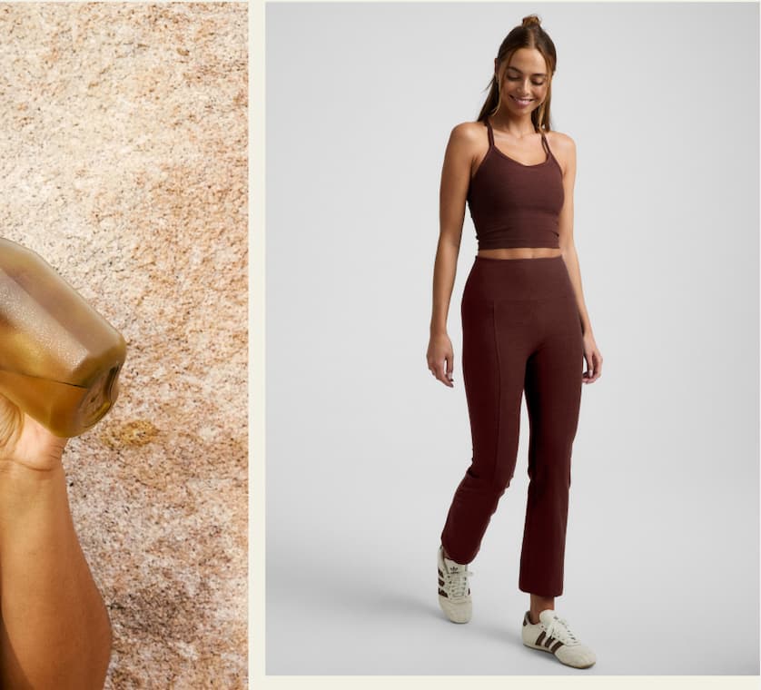 Spacedye™ Pintuck Kick Flare High Waisted Pant