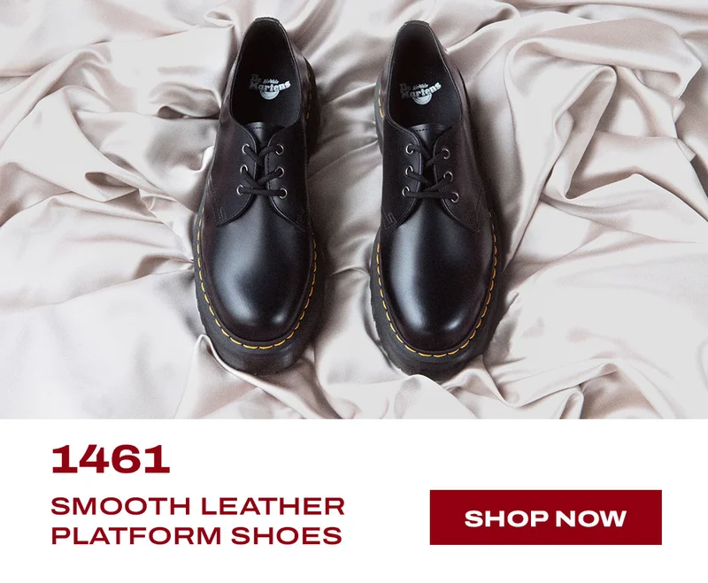 1461 SMOOTH LEATHER PLATFORM SHOES