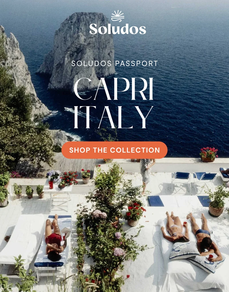 Soludos passport. Capri Italy. Shop the collection.