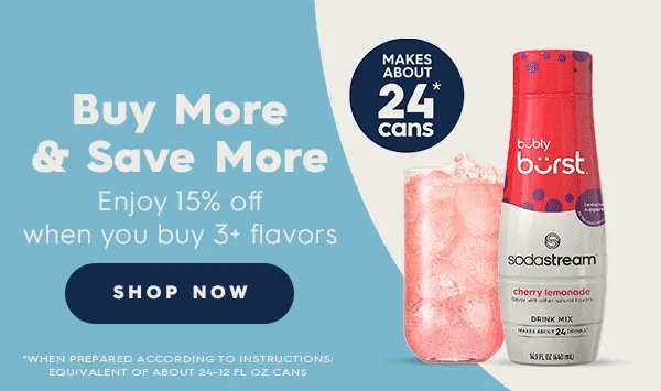 Enjoy 15% off when you buy 3+ flavors