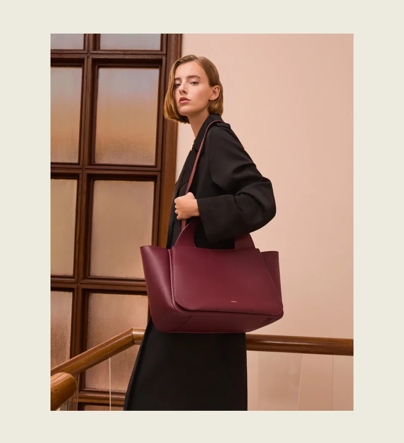Mila Satchel Cherry