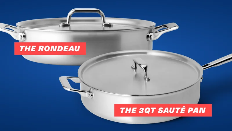 Both our Rondeau and Sauté Pans are completely uncoated and virtually indestructible. The right pan for you depends on what – and how – you cook.