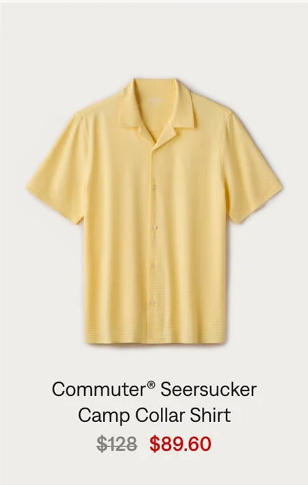 Commuter® Seersucker Camp Collar Shirt - Classic
