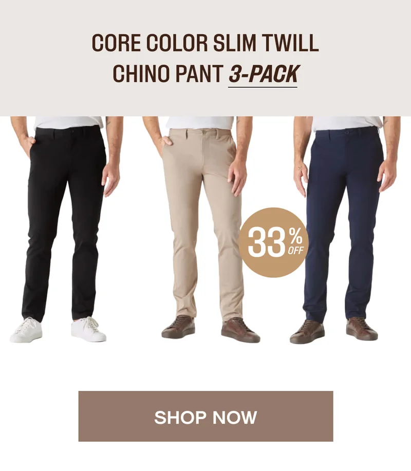 CHINO PANT 3-PACK