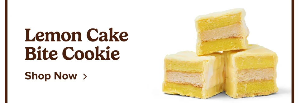 Lemon Cake Bite Cookie; Shop Now