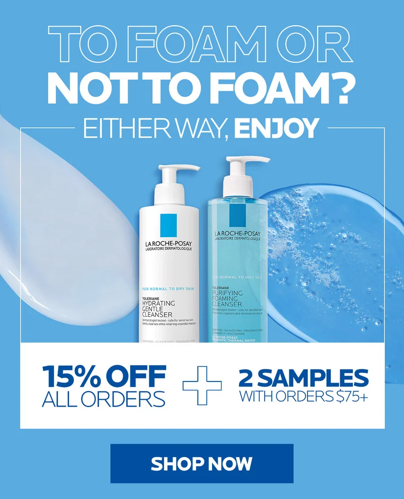 Shop 15% Off all orders + 2 samples with orders $75+