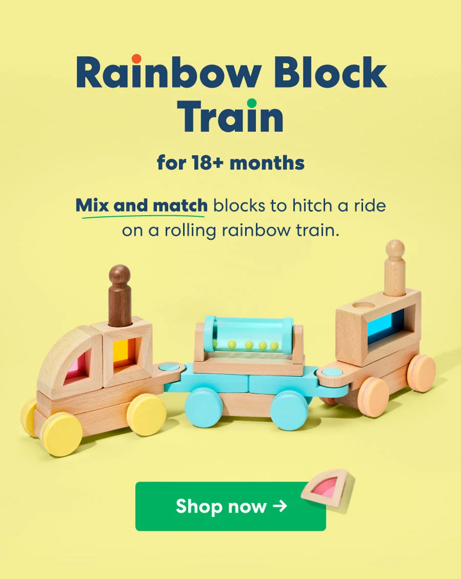 Rainbow Block Train