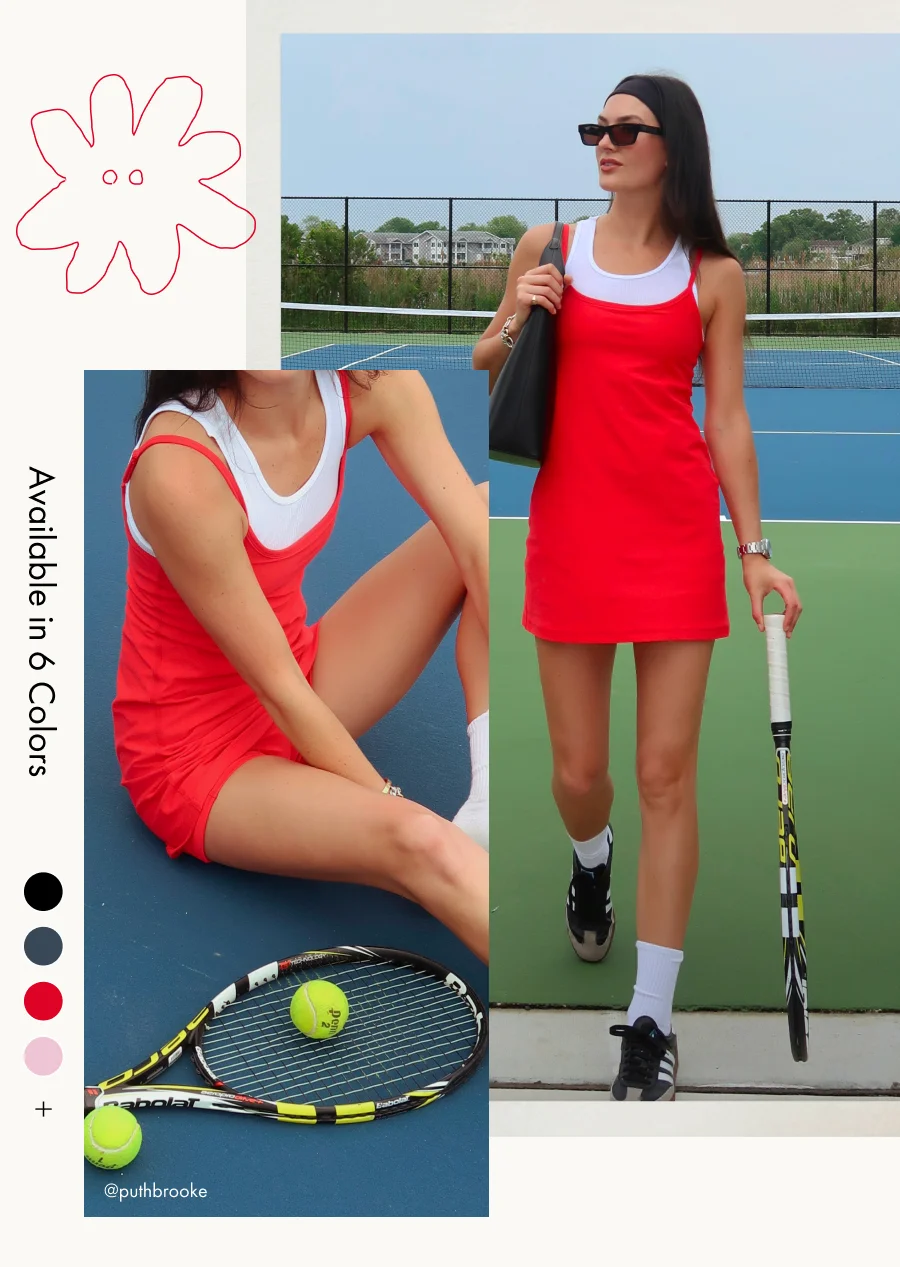 Spacedye Essence Dress in Candy Apple Red