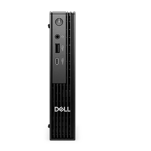 A Dell desktop computer on a dark gray background.