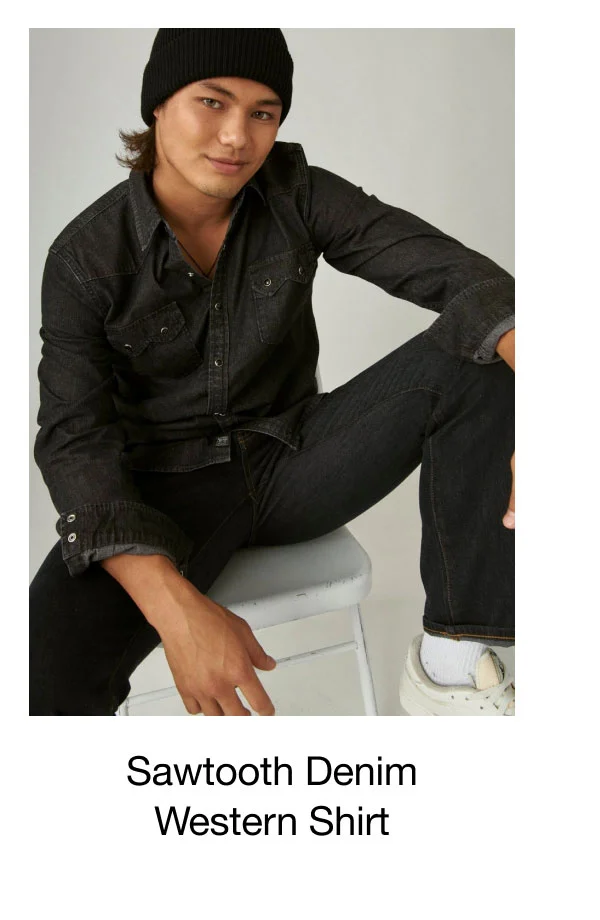 Sawtooth Denim Western Shirt