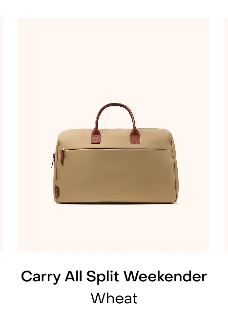 Carry All Split Weekender Wheat