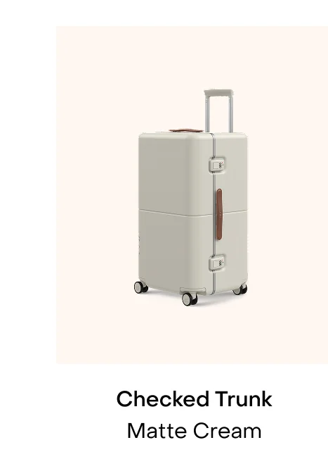 Checked Trunk Matte Cream