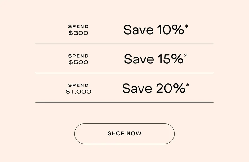 Up to 20% off sitewide