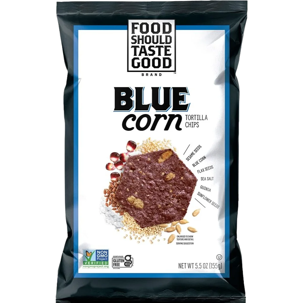 Image of Food Should Taste Good Blue Corn Tortilla Chips