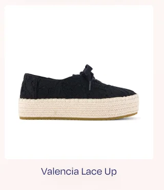 Valencia Lace-Up Platform Espadrille