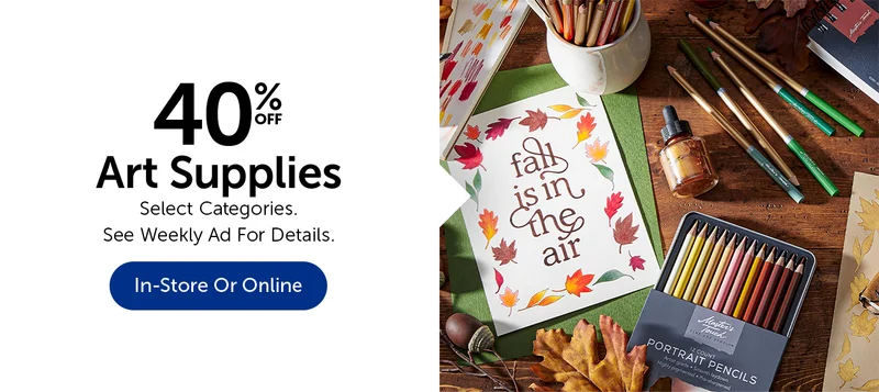 40% Off Art Supplies
