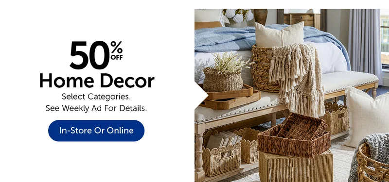 50% Off Home Decor