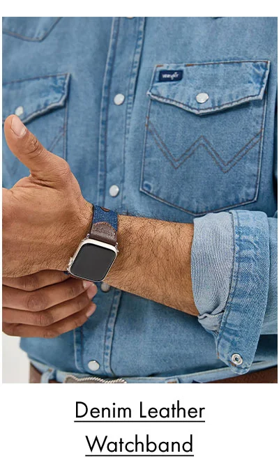 Denim Leather Watchband