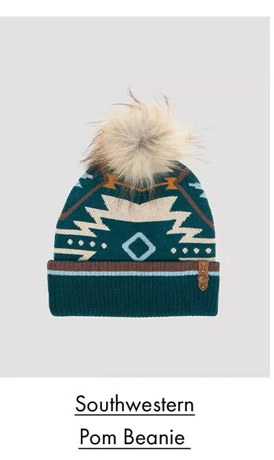 Southwestern Pom Beanie